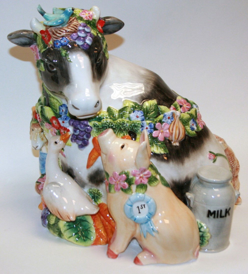 Fitz & Floyd "Country Chic" Cookie Jar, New in Box: Fitz & Floyd "Country Chic" Cookie Jar, New in Box. #632B. Condition: Appears fine.