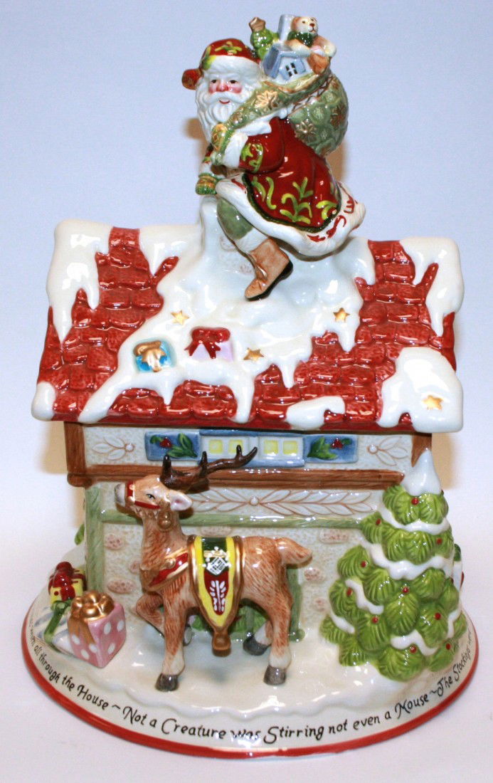 Fitz & Floyd "St. Nick" Cookie Jar, New in Box: Fitz & Floyd "St. Nick" Cookie Jar, New in Box. #595B. Condition: Appears fine.