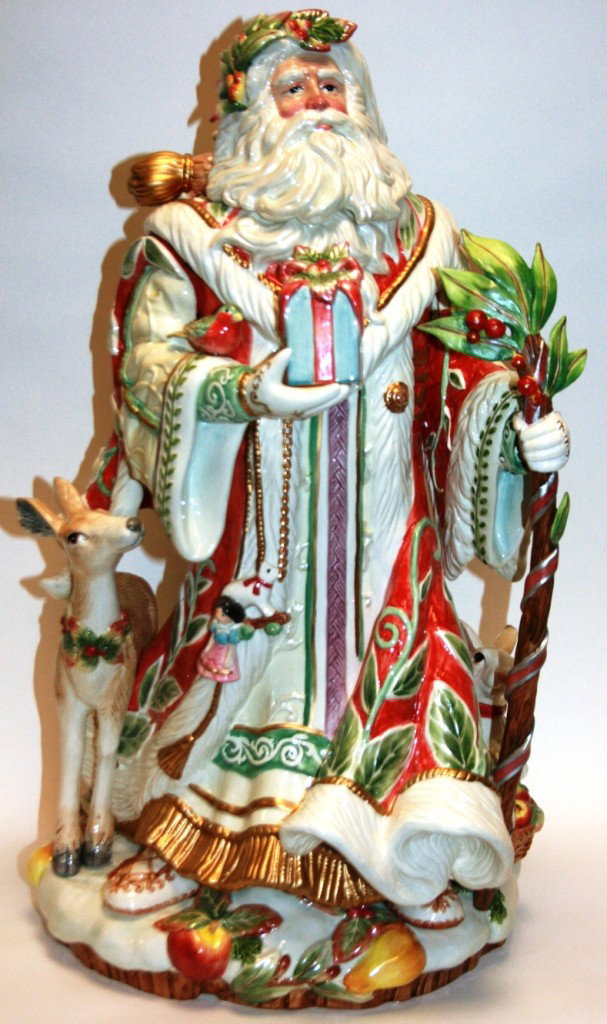 Fitz & Floyd "Enchanted Holiday" Santa Figurine, N: Fitz & Floyd "Enchanted Holiday" Santa Figurine, New in Box. #576B. Condition: Appears fine.