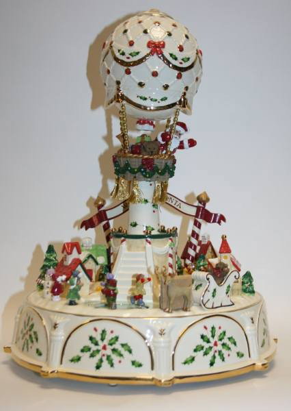 Lenox "For The Holidays" Holiday Balloon Ride Cent: Lenox "For The Holidays" Holiday Balloon Ride Centerpiece, 6th in Series, New in Box. #467B. Condition: Appears fine.