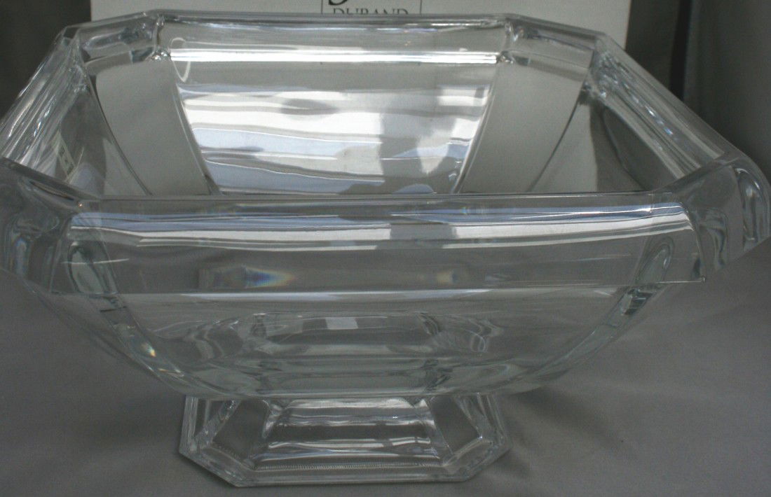 JG Durand Cristal 24% Lead Crystal "Neo Classic" 1: JG Durand Cristal 24% Lead Crystal "Neo Classic" 11" Coupe. #76B. Condition: Appears fine.