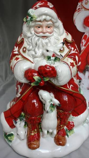 Fitz & Floyd "Town & Country" Santa Cookie Jar, Ne: Fitz & Floyd "Town & Country" Santa Cookie Jar, New in Box. #72B. Condition: Appears fine.