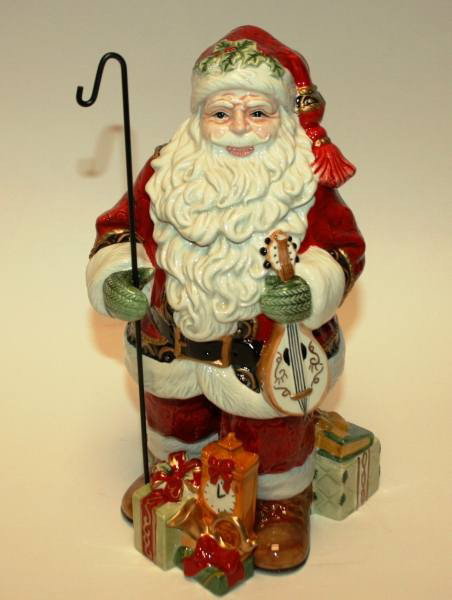 Fitz & Floyd "Yuletide Traditions" Santa Figurine,: Fitz & Floyd "Yuletide Traditions" Santa Figurine, New in Box. #300B. Condition: Appears fine.