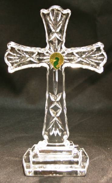 Waterford Crystal 8" Standing Cross, New in Box: Waterford Crystal 8" Standing Cross, New in Box. #365B. Condition: Appears fine.