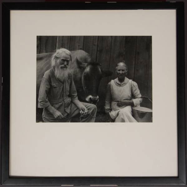 Imogen Cunningham (1883-1976), "My Mother...": Imogen Cunningham (American, 1883-1976), "My Mother, My Father, and Bossy". Photograph, 7 5/16" x 9 7/8". Signed and dated "1923".