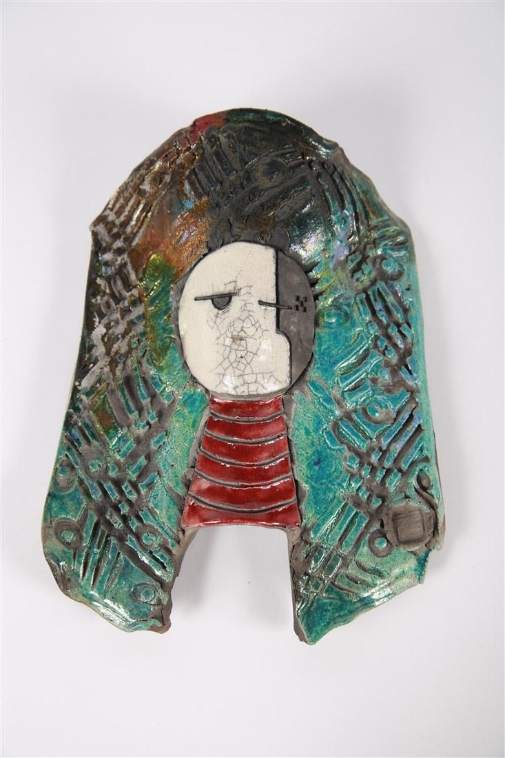 Abstract Figural Wall Hanging Plaque (1 of 3)