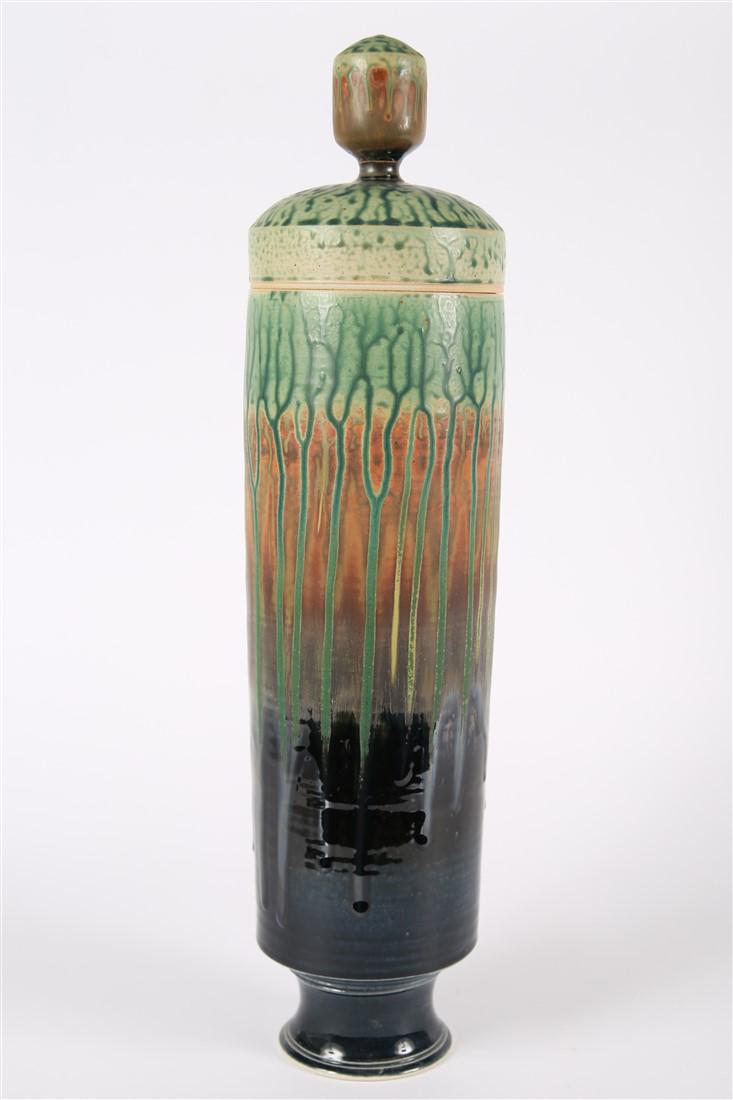 Anna Farrell and Tyler Bier, Tall Lidded Vessel (1 of 4)