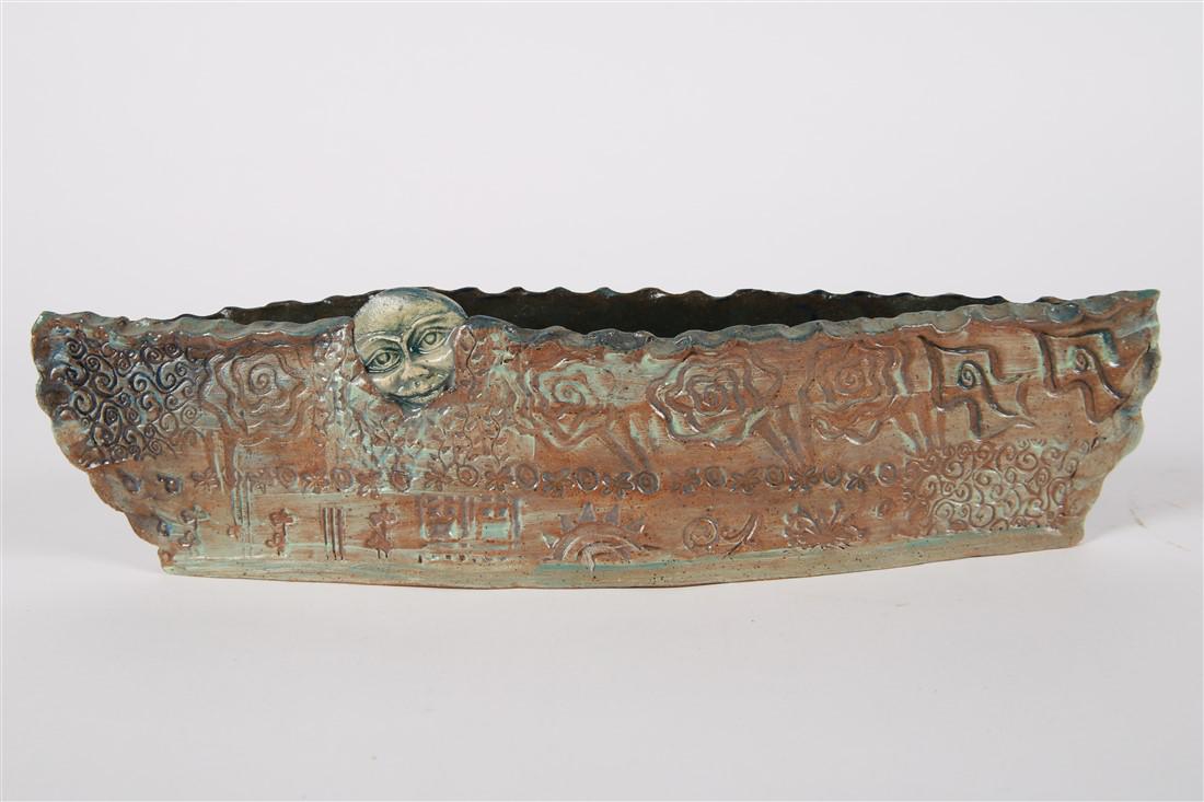 Deborah Maxwell, Boat Form with Face (1 of 5)