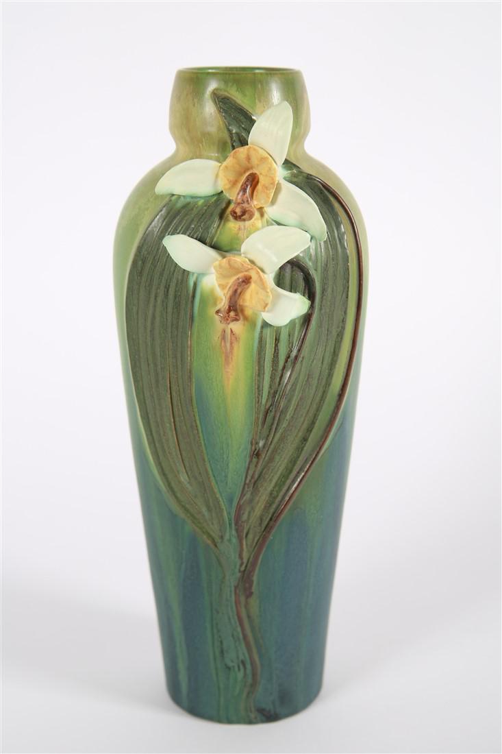 Ephraim Pottery, "Rainforest Orchid" Vase (1 of 4)