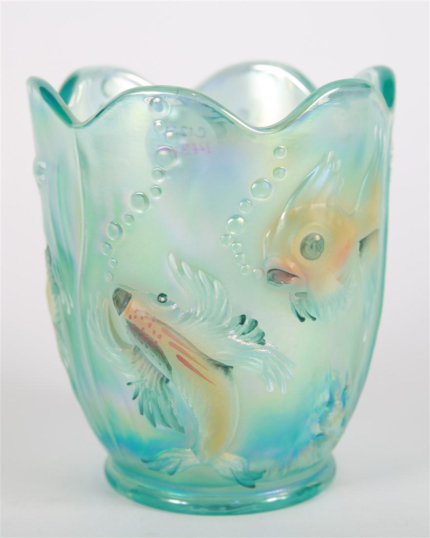 Fenton, 95th Anniversary "Atlantis" Koi Vase (1 of 6)