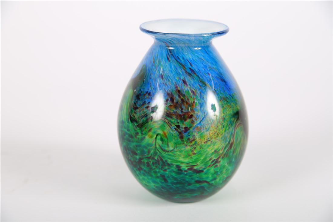 Harry Boyer, Blue-Green Speckled Vase (1 of 4)