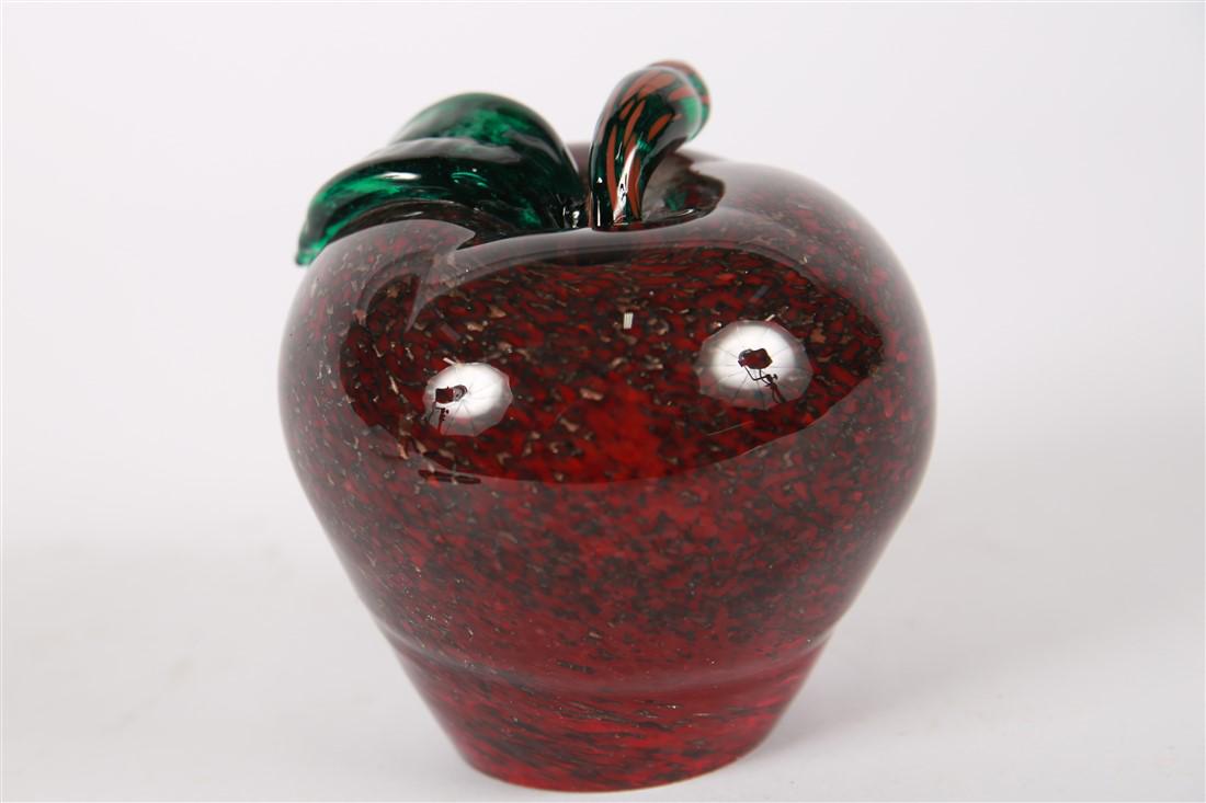 Jay Bavers, Red Solid Glass Apple (1 of 4)