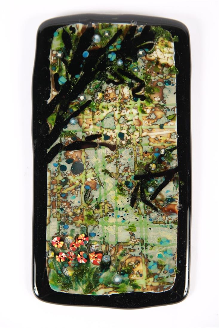 Kelly Crosser Alge, "Japan Garden" Wall Hanging (1 of 2)