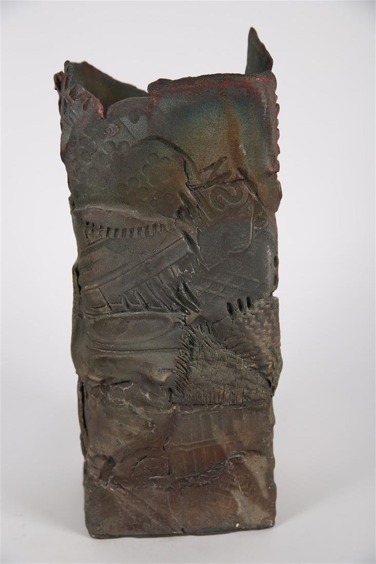 Ken Roam, Rectangular Matte Black Column Vase (1 of 10)