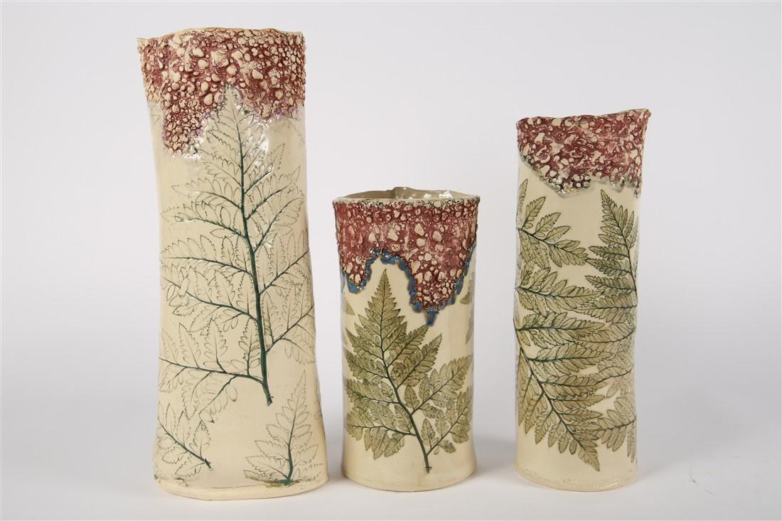Marsha LaTulip, Fern Vases Lot of 3 (1 of 3)
