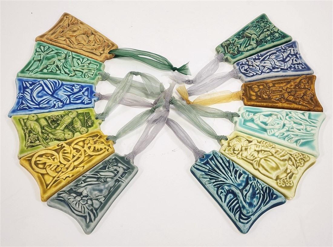 Pewabic, 12 Days of Christmas Ornaments (1 of 3)