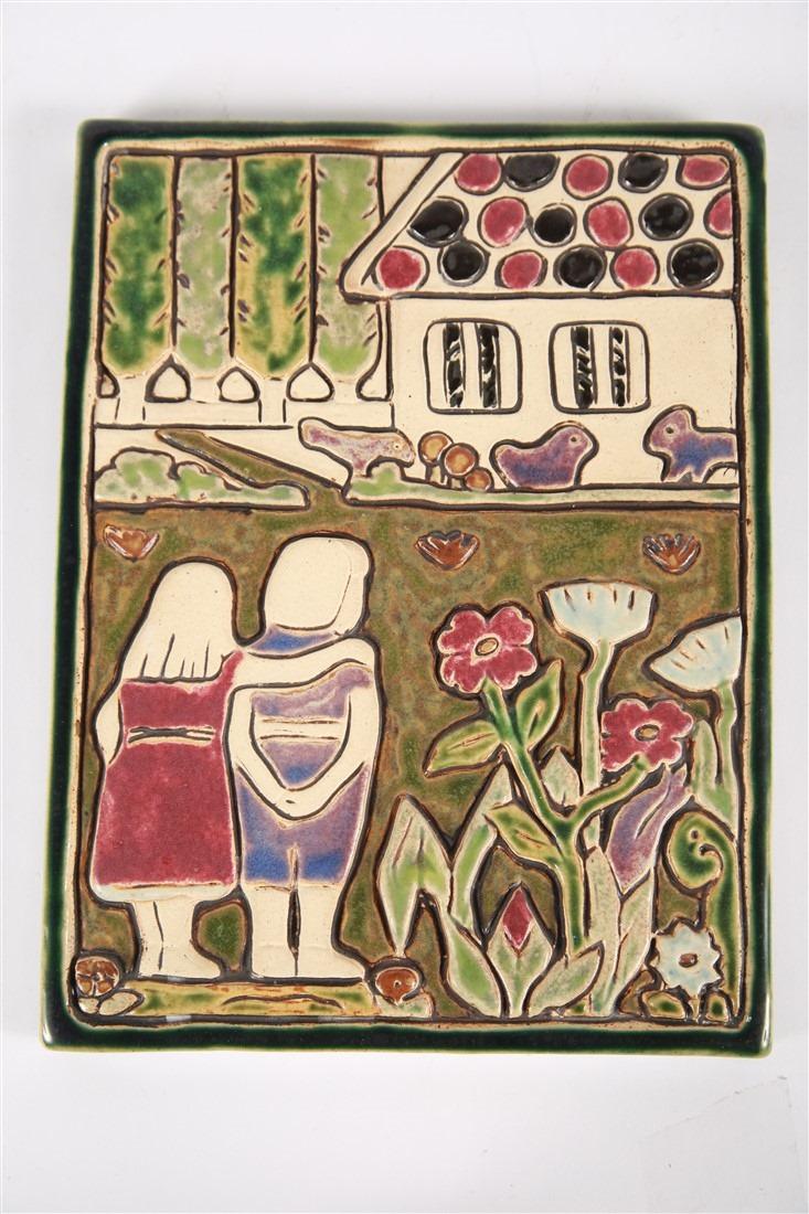 Pewabic, Hansel and Gretel Tile (1 of 4)