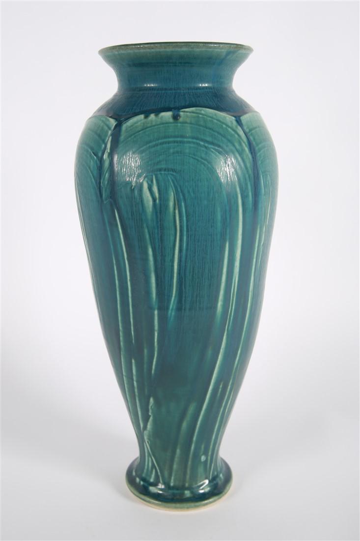 Pewabic, Large Classic Blue Vase (1 of 3)