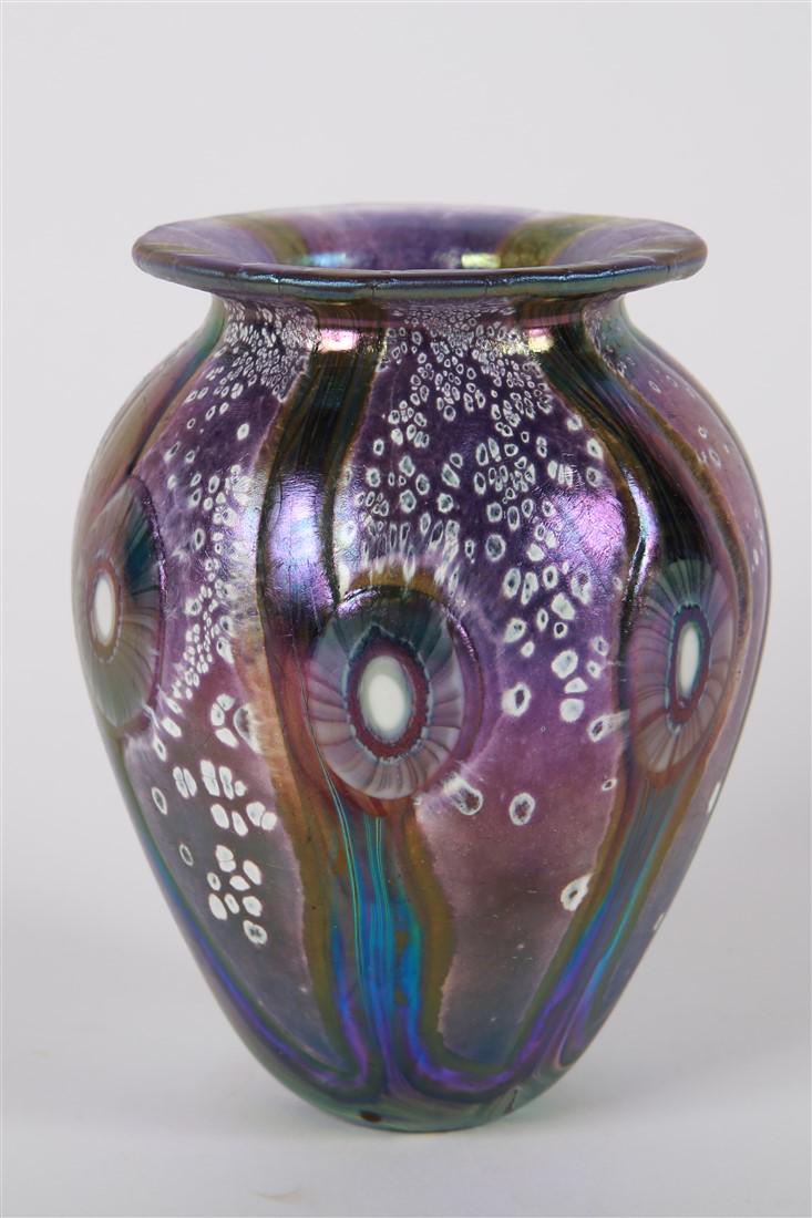 Robert Eickholt, Purple Iridescent Glass Vase (1 of 6)