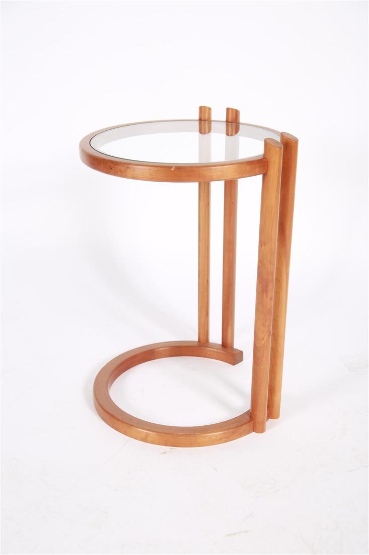 Teak and Glass Round Side Table (1 of 7)