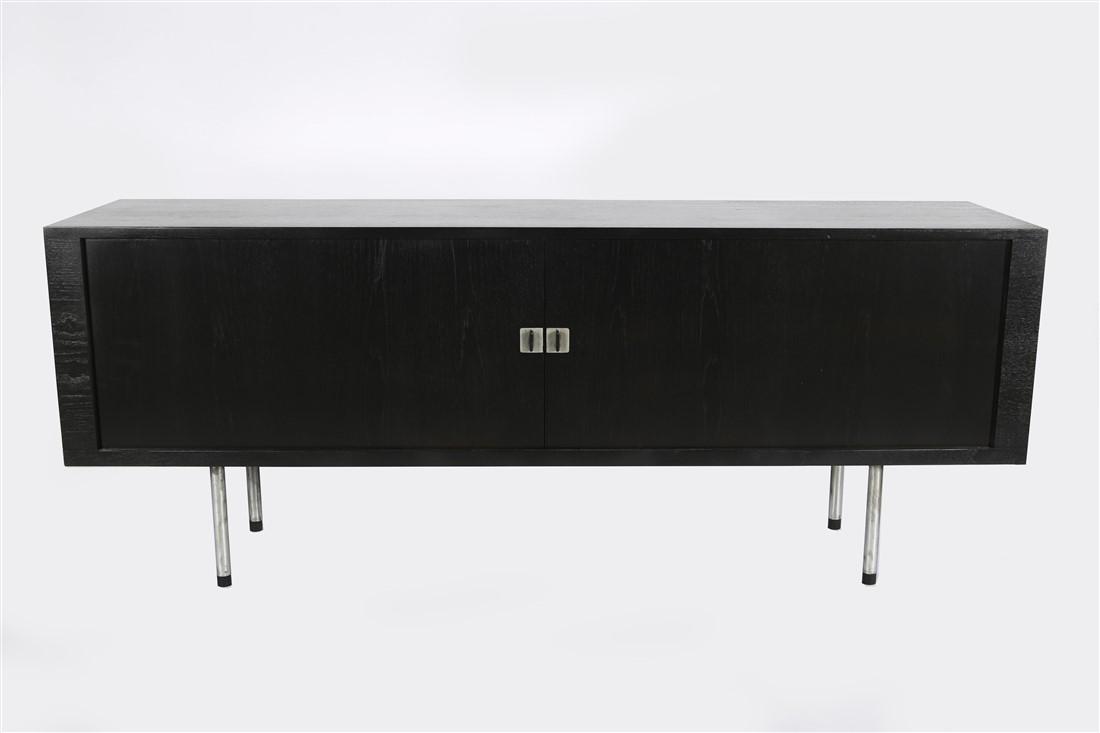 Black Credenza with Sliding Doors (1 of 7)