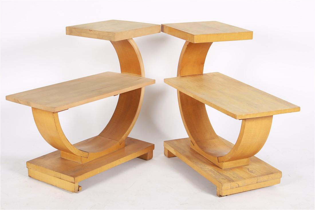 Brown-Saltman, Pair of Art Deco End Tables (1 of 4)
