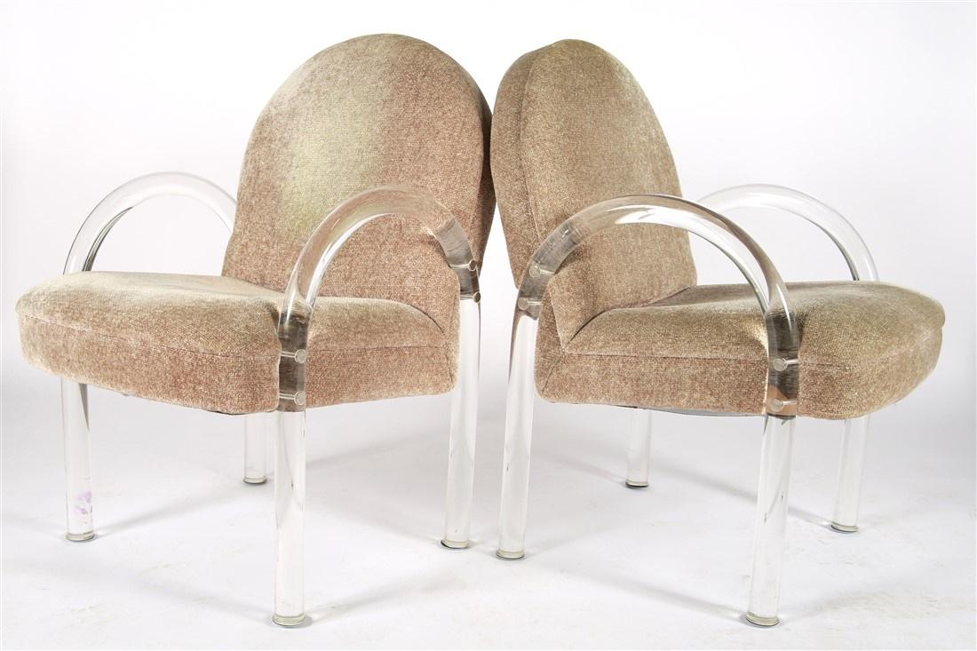 Pace, Pair of Lucite Armchairs (1 of 4)