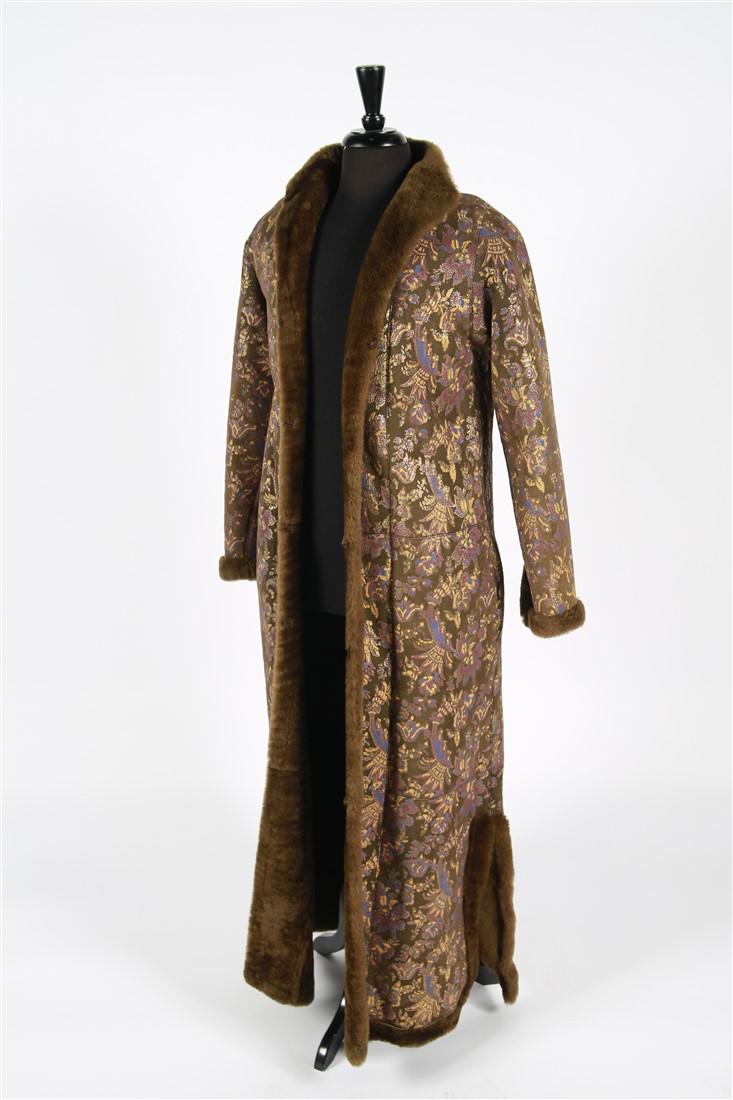 Oscar de la Renta Couture Shearling Long Coat (1 of 4)