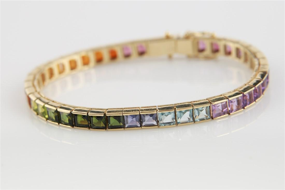 Buy Zivom Rainbow Multicolour Cubic Zirconia American Diamond CZ Tennis  Bracelet For Women Online at Best Prices in India - JioMart.