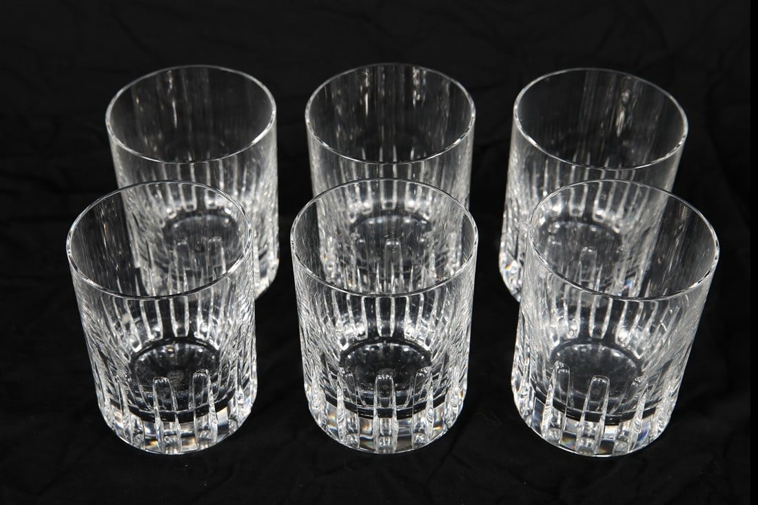 Baccarat, "Rotary" Rocks Glasses Set of Six (1 of 4)