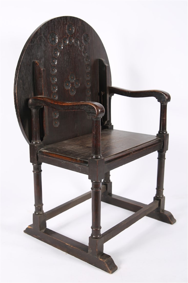 English Oak Tilt-Top Monk's Bench (1 of 7)