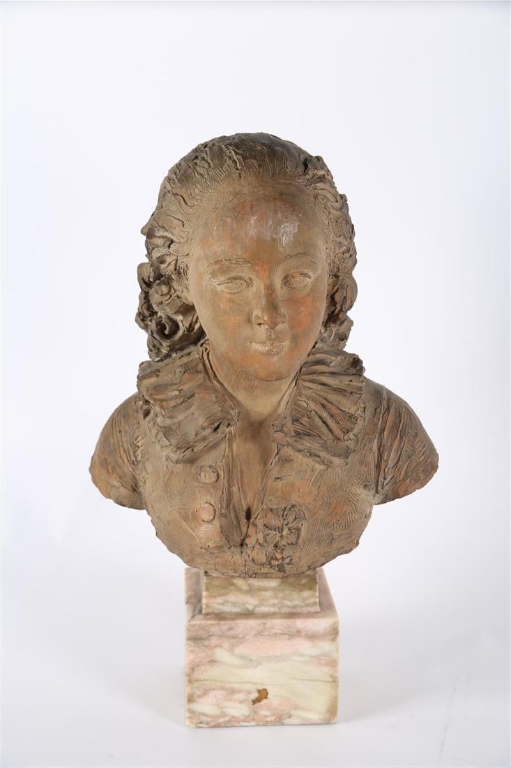 French Terracotta Bust, "Duc d'Angouleme Vive" (1 of 10)