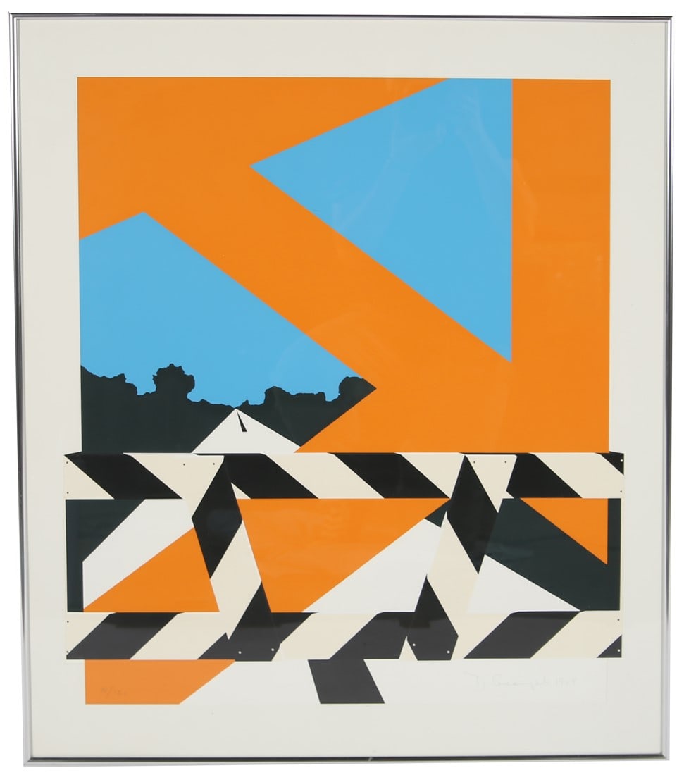 Allan D'Arcangelo, "Bridge Barrier" (1 of 4)