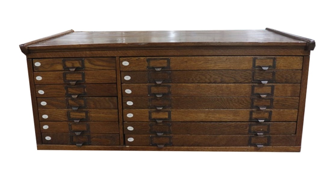 Wide Tabletop Printer's Cabinet (1 of 5)