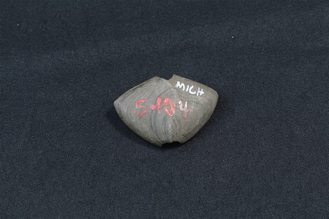 Winged Bannerstone: 2 1/8" X 1 1/2".