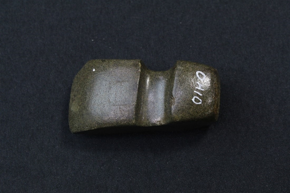 3/4 Slant Groove Axe: 3 1/4" x 1 1/2". Ohio.