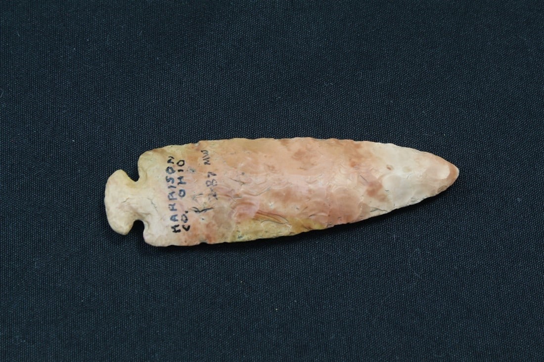 Dovetail: 4 3/8" x 1 1/4". Harrison County, Ohio.