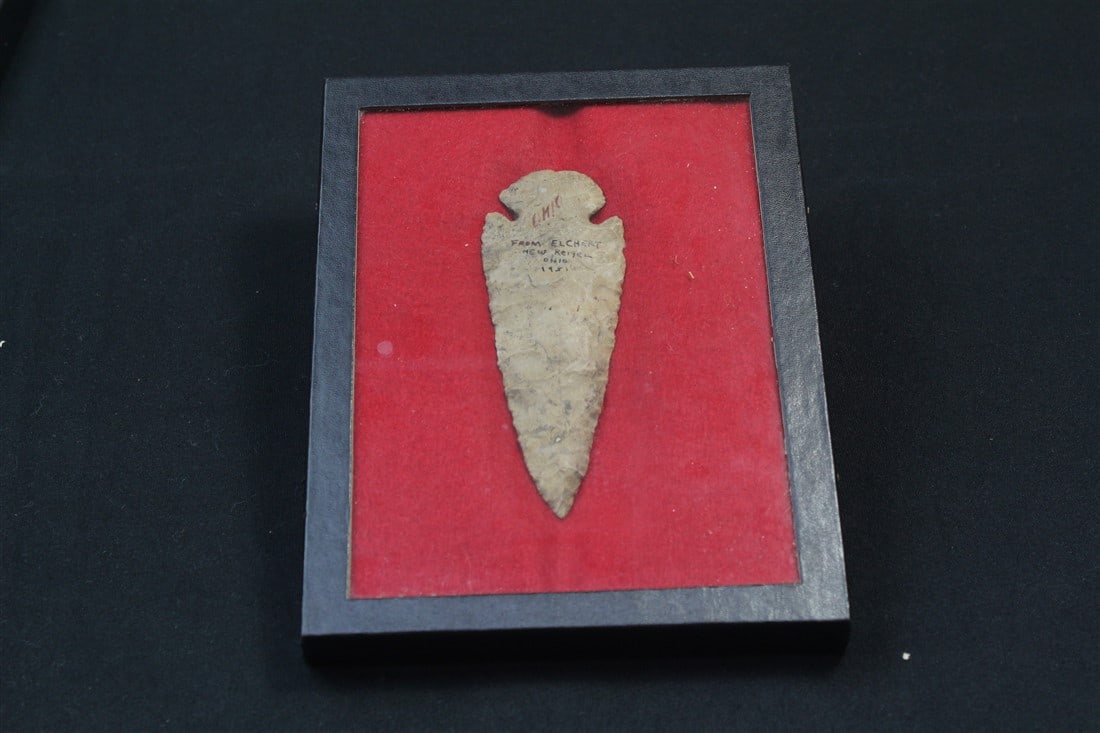 Hopewell: 5 3/8" x 2". New Riegel, Ohio.