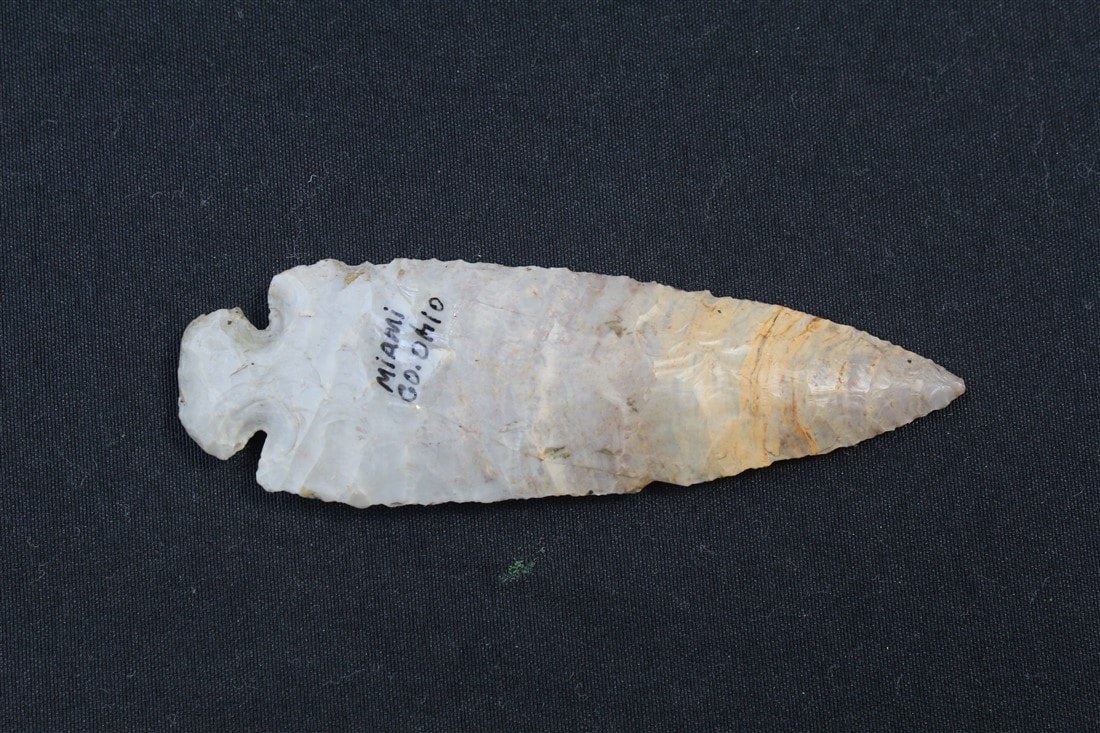 Dovetail: 5 3/8" x 1 3/4". Miami County, Ohio.