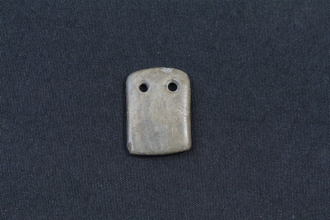 Gorget - Miniature: 1 1/2" x 1". Ohio.