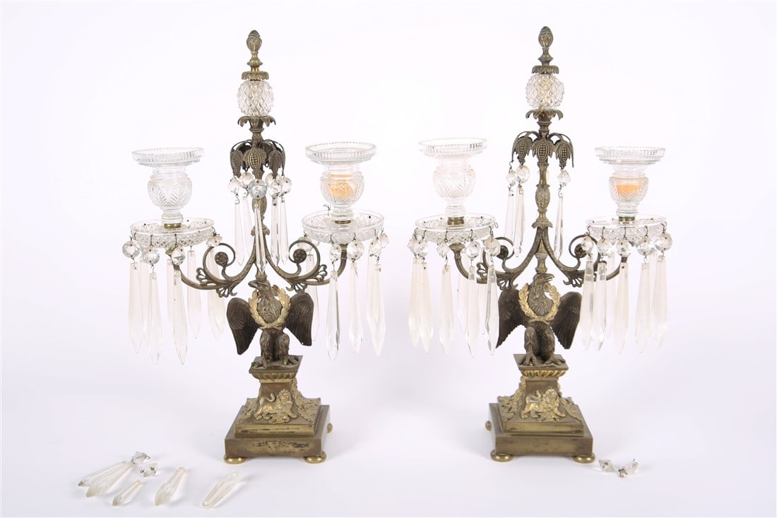 Pair of Regency Eagle Girandoles (1 of 10)