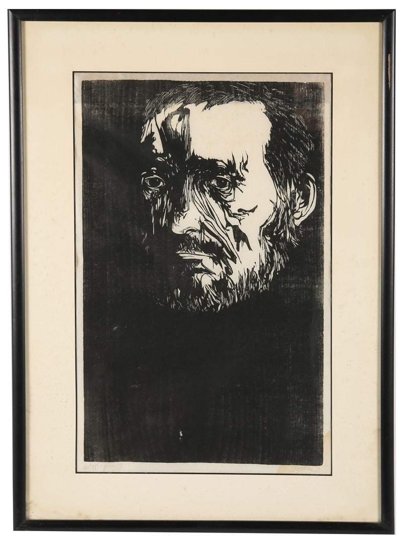 Leonard Baskin, "Portrait of Thomas Eakins" (1 of 6)