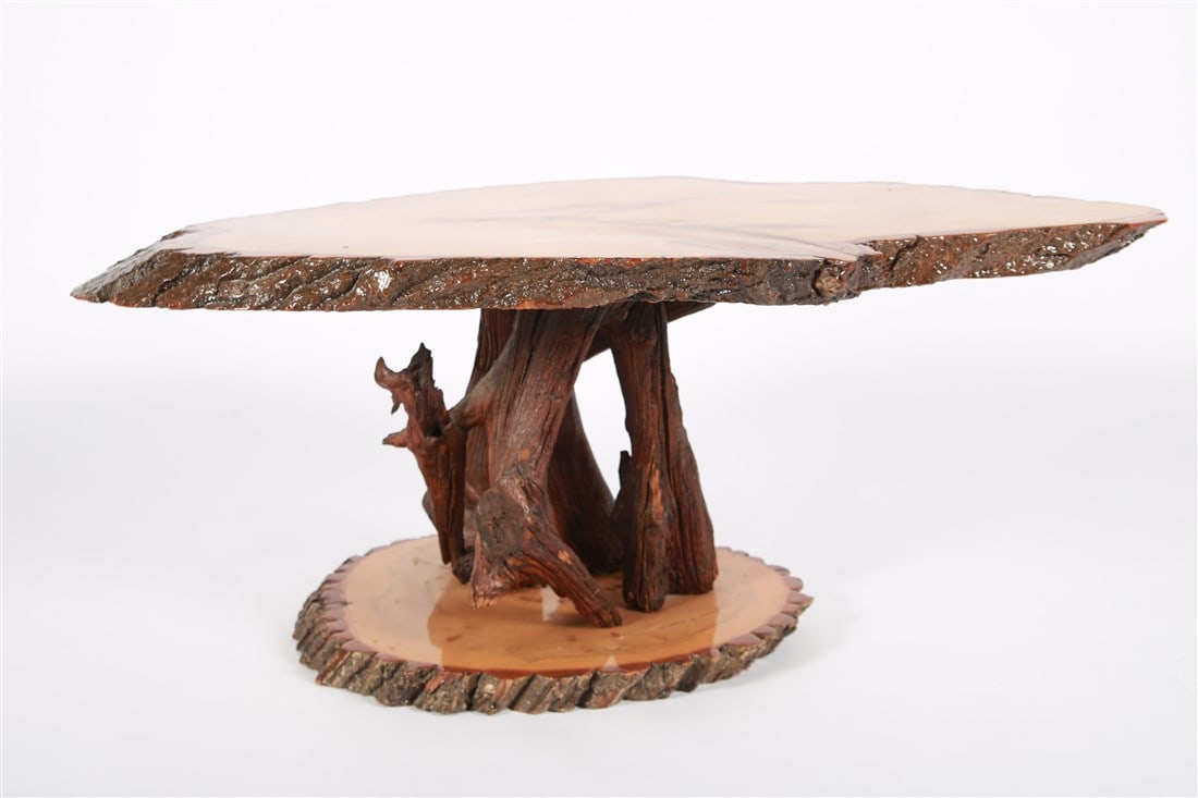 Black Poplar Tree Slice Table (1 of 4)