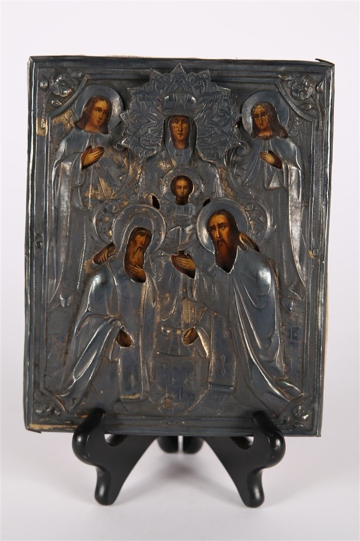 Metal Religious Icon, Multiple Figures (1 of 3)