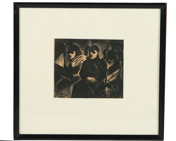 Harry Bertoia (1915-1976) Woodcut Print (1 of 4)