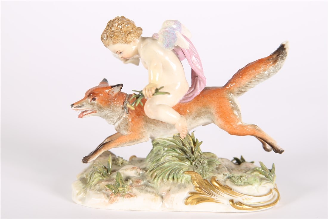Meissen, "The Telegram Messenger" Figurine (1 of 4)