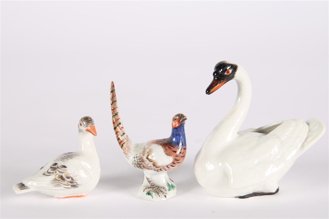 Meissen, Collection of Three Porcelain Birds (1 of 8)