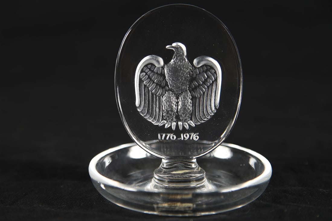 Lalique, American Bicentennial Crystal Ashtray (1 of 3)