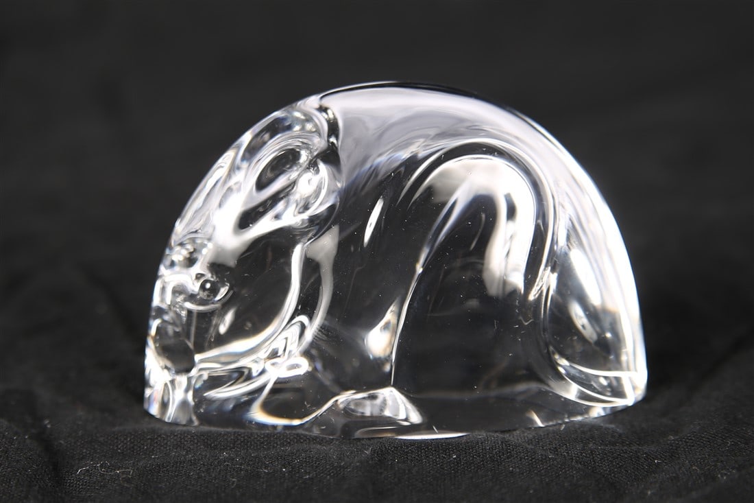 Steuben, "Woodland Mouse" Hand Cooler (1 of 4)