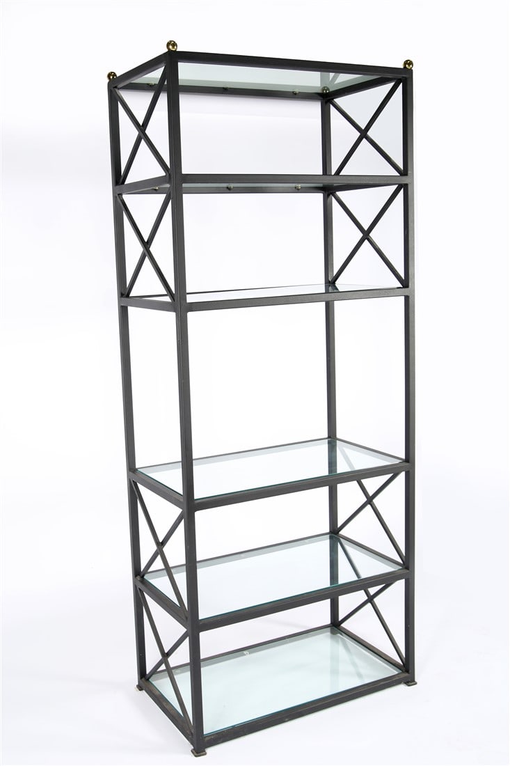 Contemporary Black Metal Display Shelf (1 of 1)